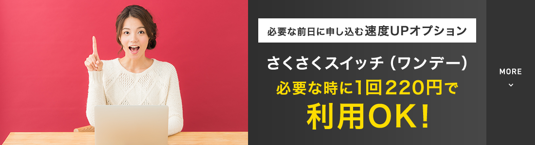 価格もスペックも、あなたにちょうどいいインターネット So-net 光